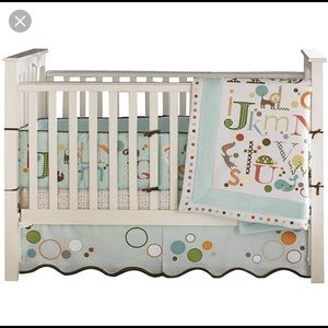 Migi alphabet crib bedding set